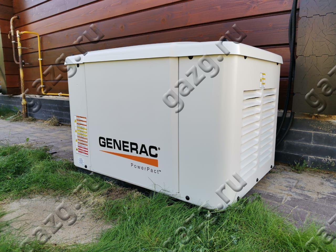 Монтаж и пускаладка газового генератора Generac 5.6 кВт 
